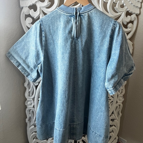 Free People | Harlow Denim Minidress size small - Picture 6 of 7